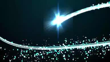 绚丽蓝色粒子飞舞玻璃破碎LOGO演绎AE模板视频的预览图